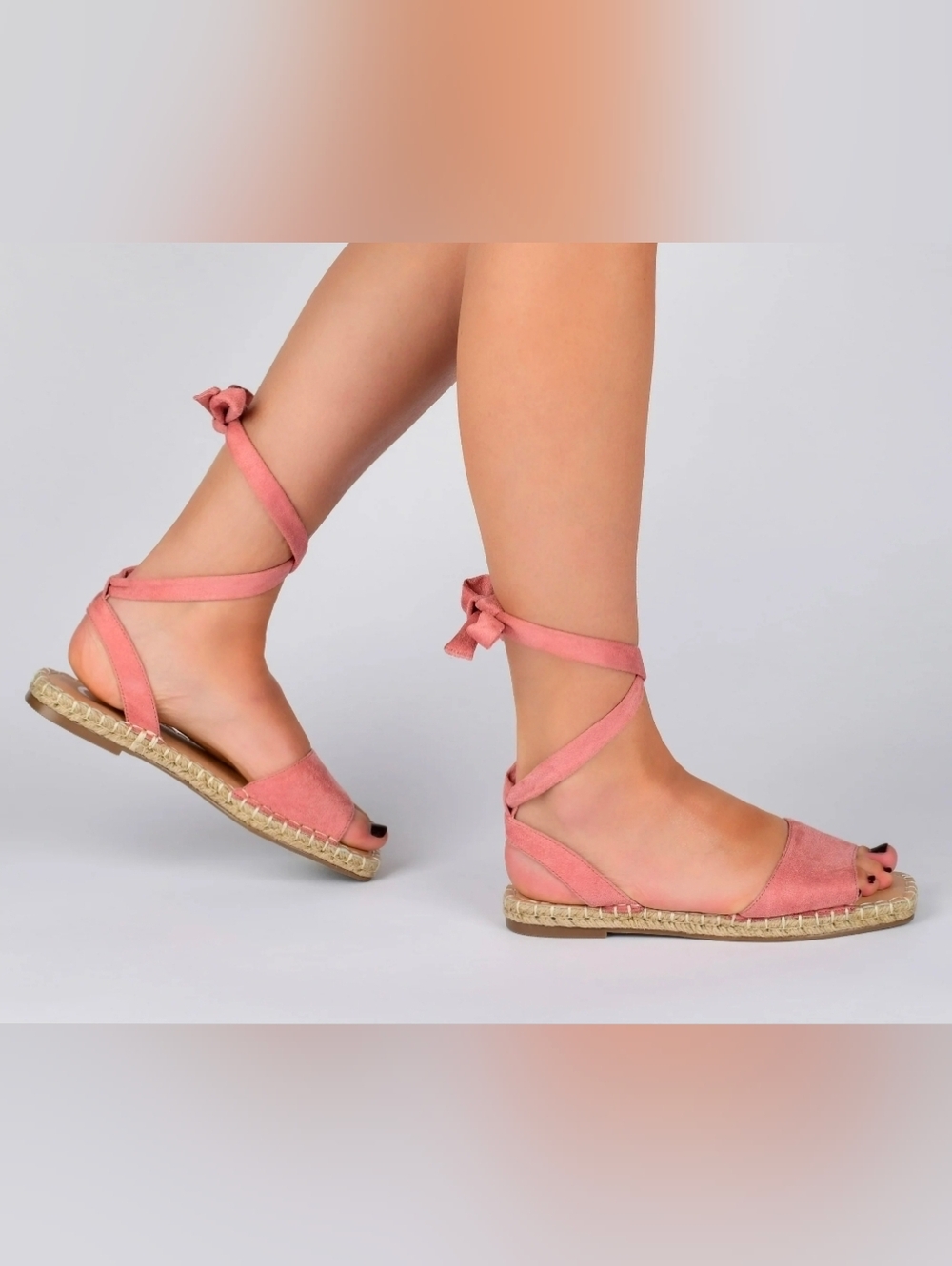 Journee Womens Emelie Espadrille Flat Sandals - Picture 7 of 8